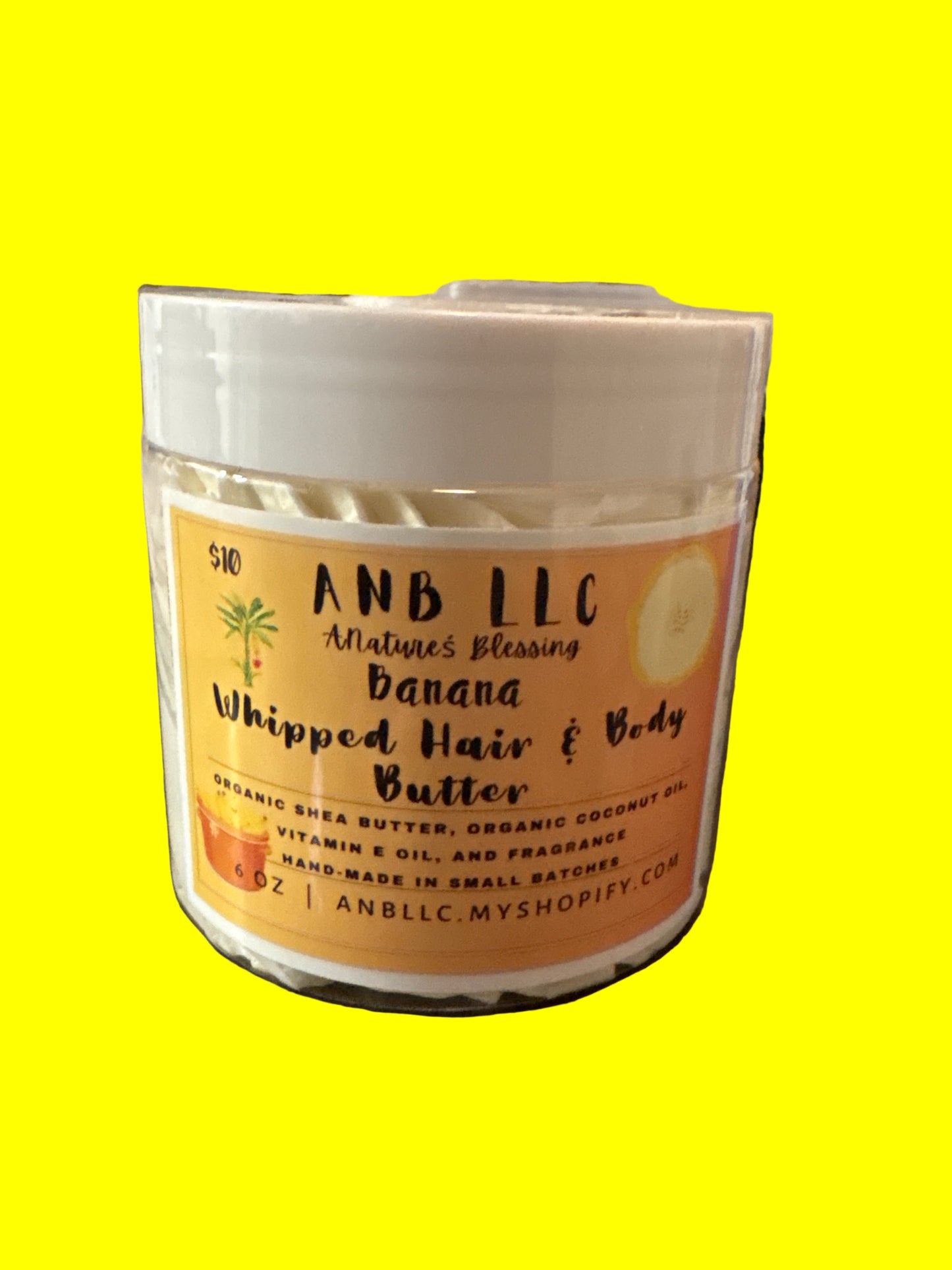 Banana whipped body butter