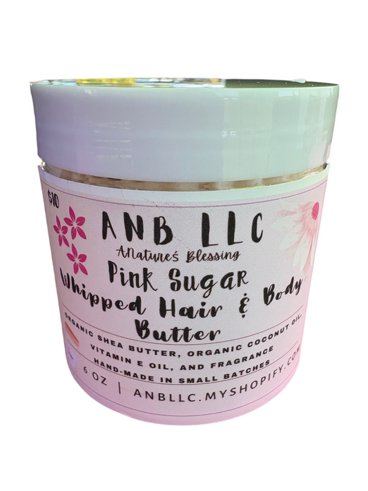 Pink Sugar Whipped Hair & Body Butter (6oz Jar)