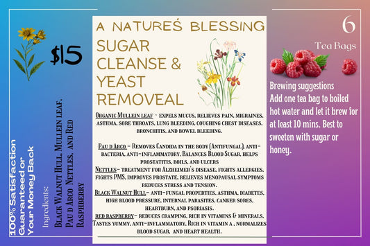 Sugar & Yeast Cleanse Herbal Tea (6 Bags)